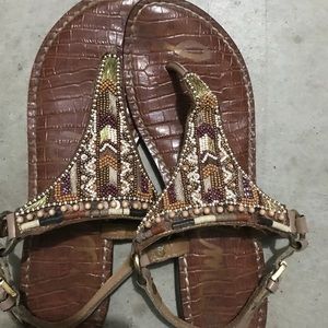 👒Sam Edelman beaded sandals